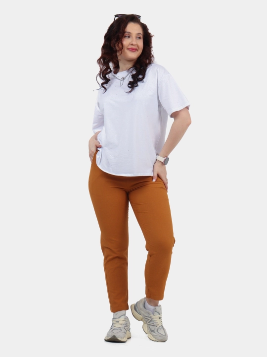 Ayollar uchun elastik shimlar, kundalik, zig'ir