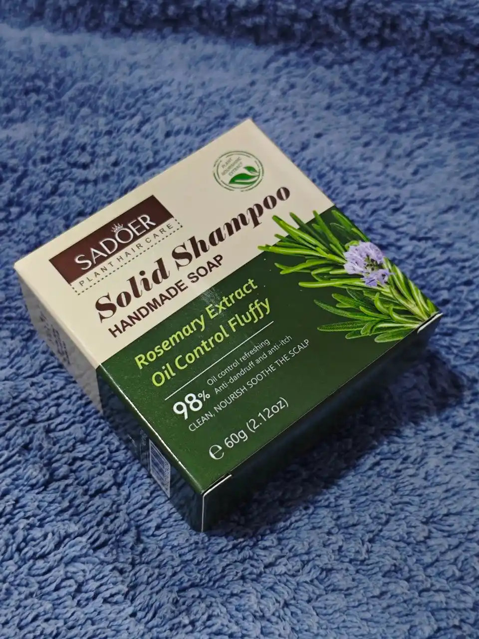 Tabiiy moylar va ekstraktlar qo'shilgan yog'li va xira sochlar uchun shampun, 60 gr