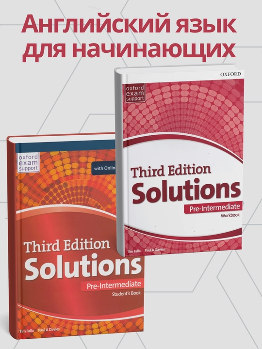 Solutions 3d Edition Pre-Intermediate StudentBook with WorkBook