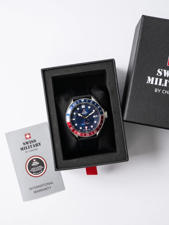 Erkaklar qo'l soati Swiss Military SM34095 Sport GMT Travel