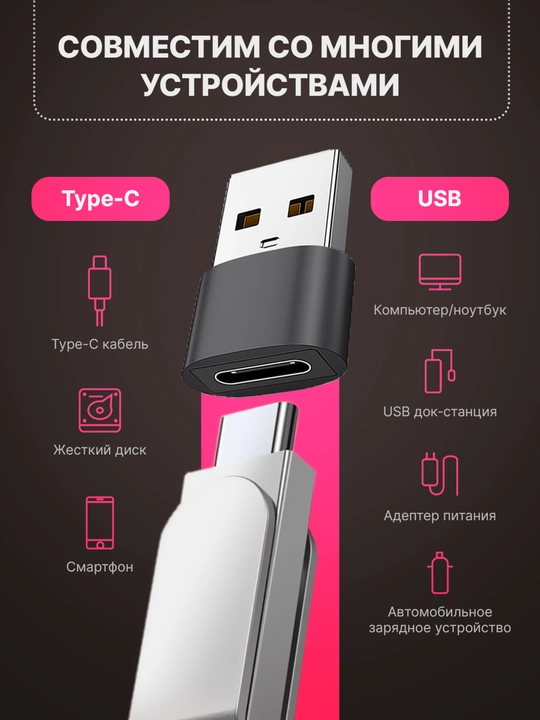 USB Type-C dan USB-A otg adapteri