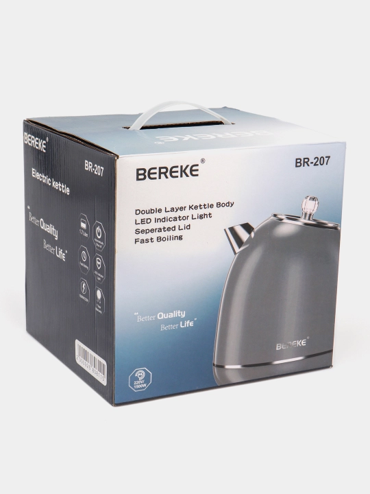 Электрочайник BEREKE,  1,7 литра