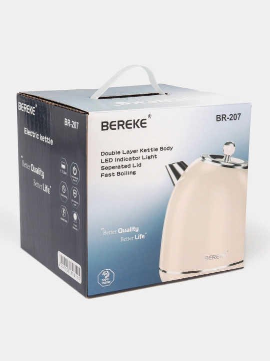 Электрочайник BEREKE,  1,7 литра