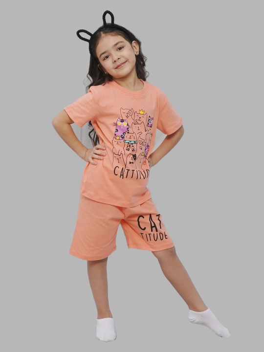 Футболка и шорты для девочек 5-8 лет, CHASTE