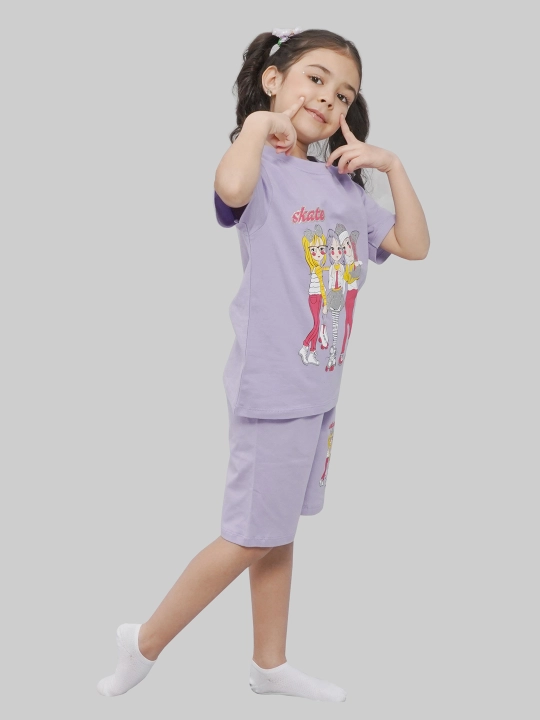 Футболка и шорты для девочек 5-8 лет, CHASTE