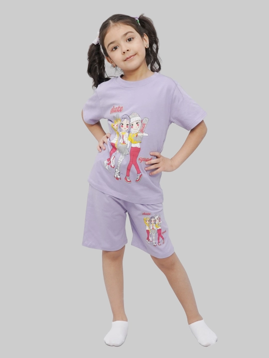 Футболка и шорты для девочек 5-8 лет, CHASTE