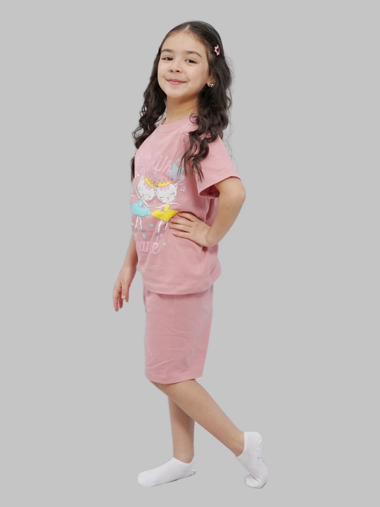 Футболка и шорты для девочек 5-8 лет, CHASTE