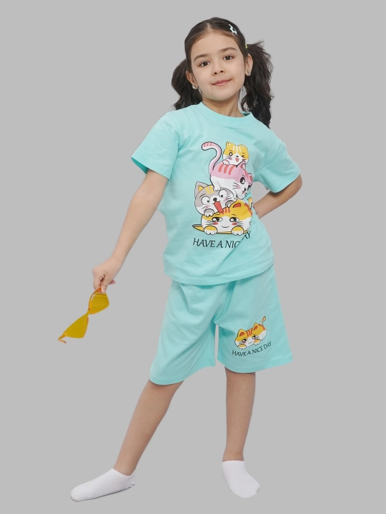 Футболка и шорты для девочек 5-8 лет, CHASTE