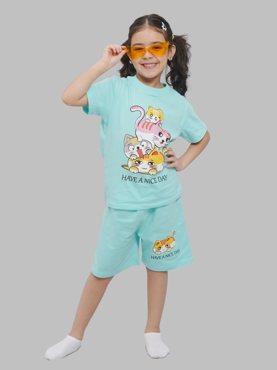 Футболка и шорты для девочек 5-8 лет, CHASTE