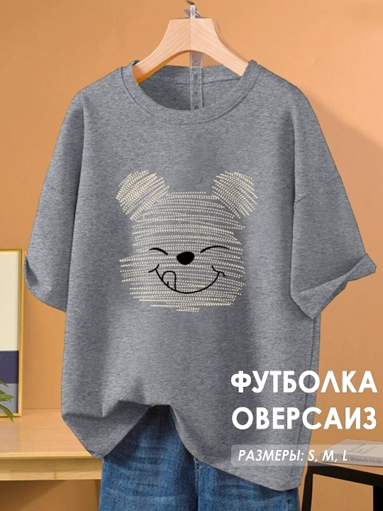 Ayollar va qizlar uchun oversayz Futbolkasi Flower Stripe Tee - 