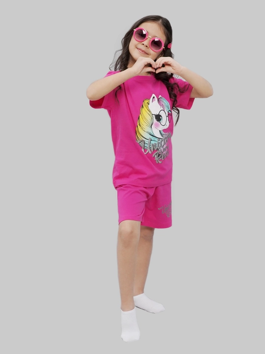 Футболка и шорты для девочек 5-8 лет, CHASTE