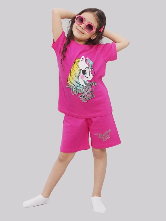 Футболка и шорты для девочек 5-8 лет, CHASTE