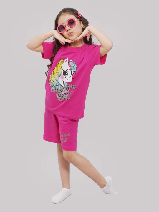 Футболка и шорты для девочек 5-8 лет, CHASTE
