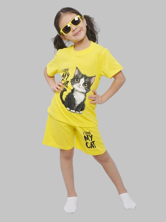 Футболка и шорты для девочек 5-8 лет, CHASTE