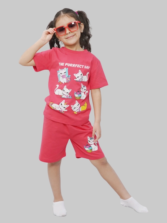 Футболка и шорты для девочек 5-8 лет, CHASTE