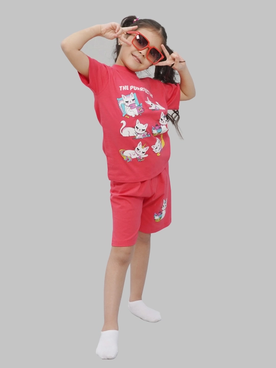 Футболка и шорты для девочек 5-8 лет, CHASTE