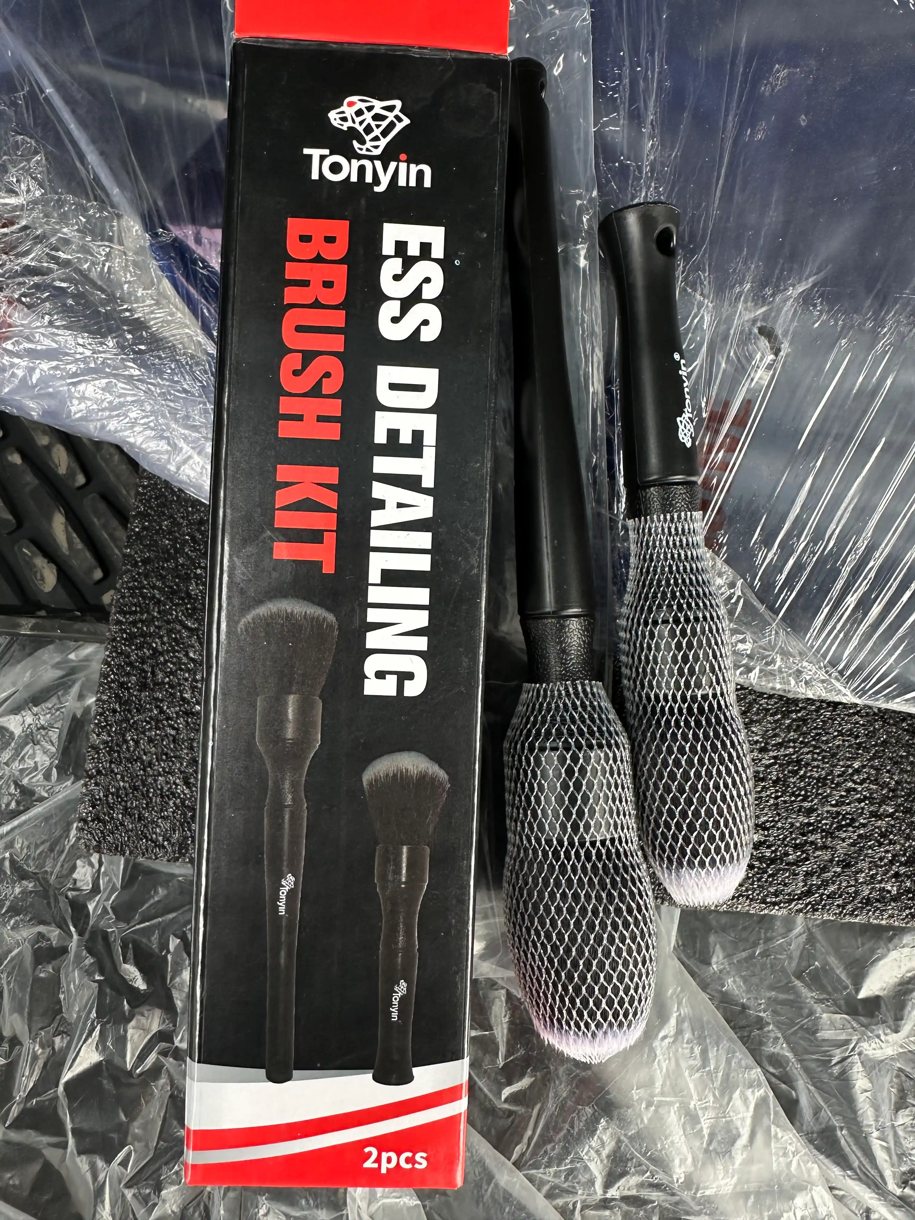 Кисти для детейлинга, TONYIN Detailing Brush Kit Ess, из натурального волоса, 2 шт