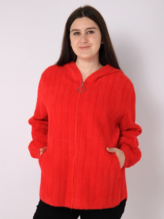 Ayollar uchun angora palto, kalta