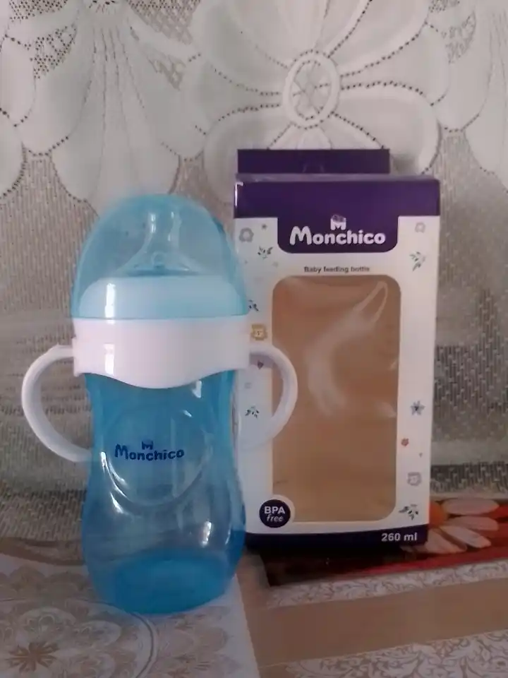 Детская бутылка Monchico, с естественным ощущением, 260 мл, легкое кормление