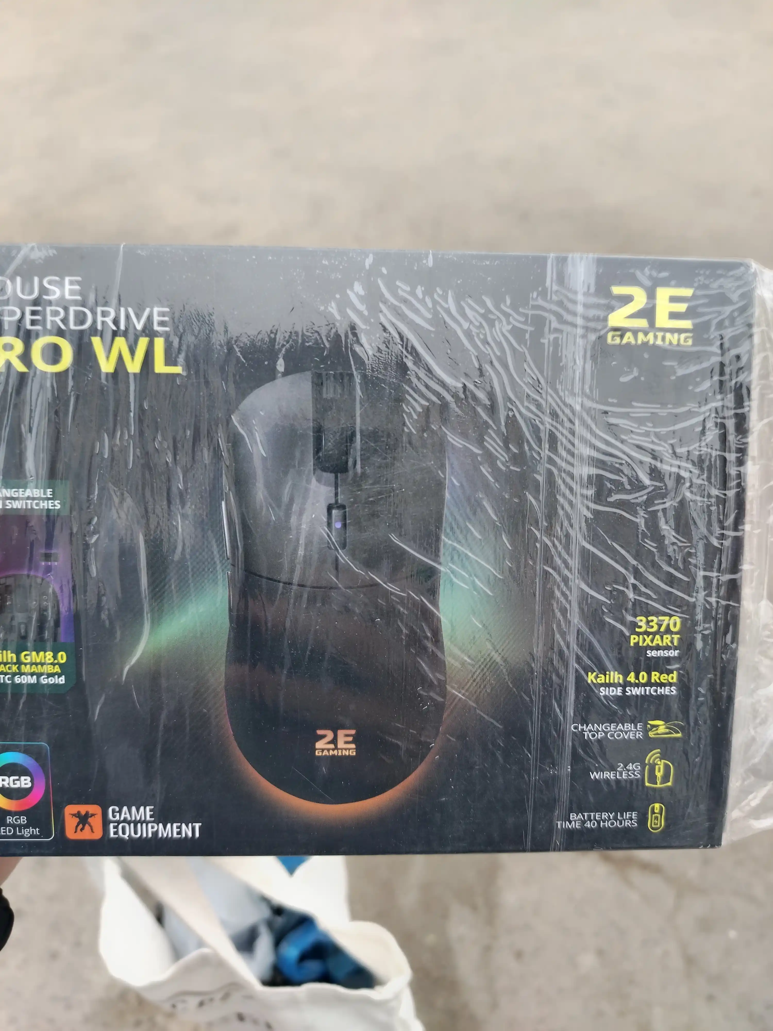 Simsiz o'yin sichqoni 2E GAMING Mouse HyperDrive Pro WL, RGB 2E-MGHDPR-WL-BK