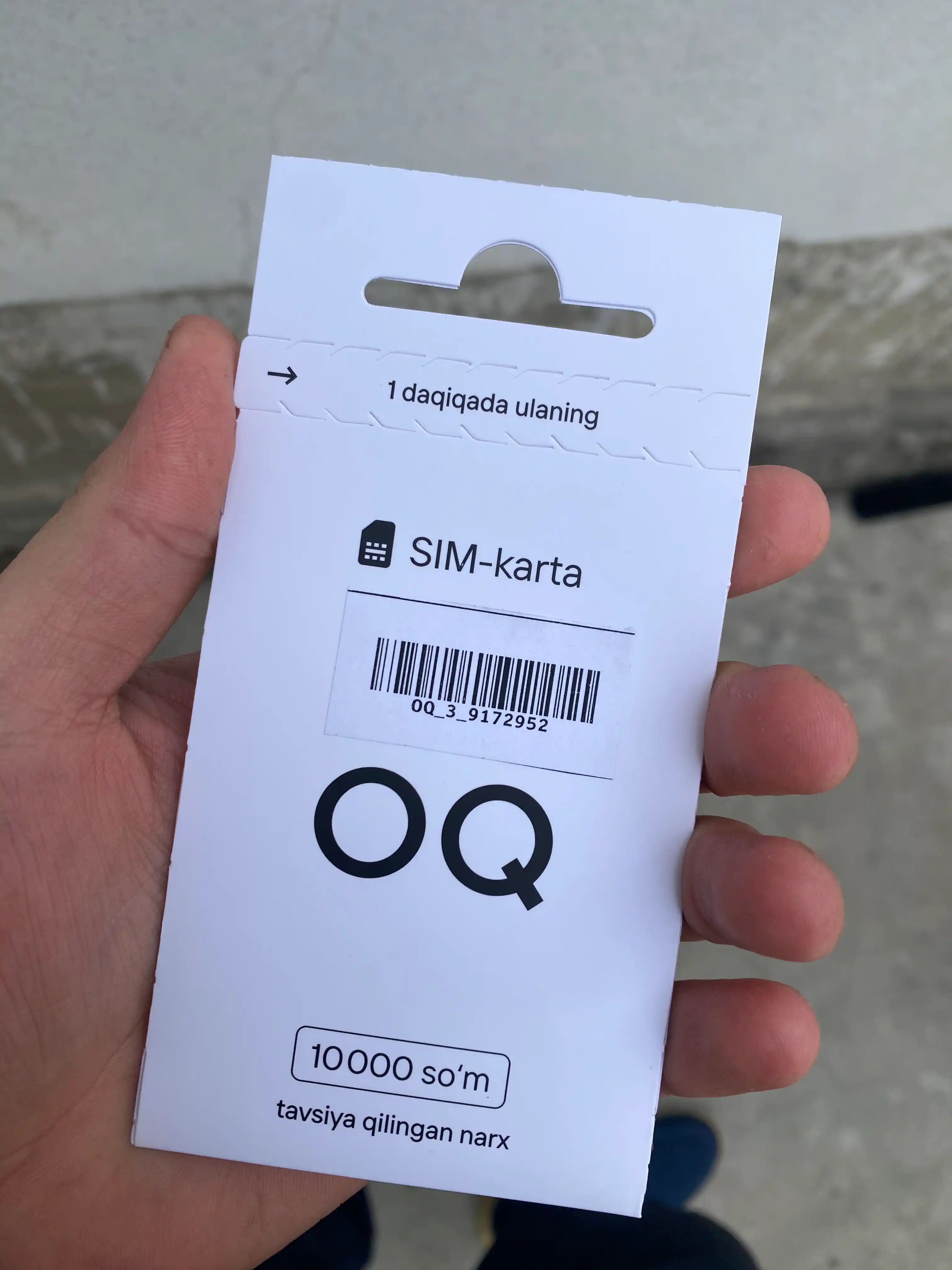 OQ SIM-kartasi, mustaqil ro‘yxatdan o‘tish va tezkor ulanish