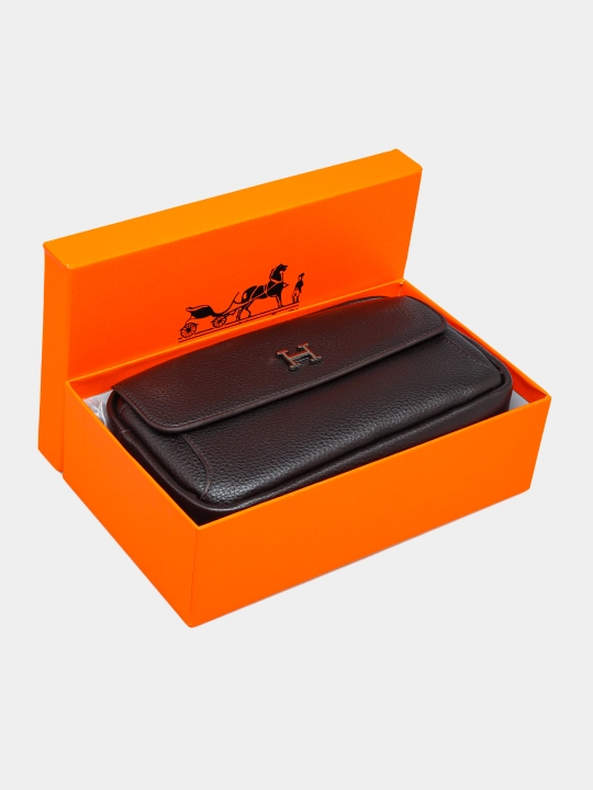 HERMES мужская барсетка, кошелек, для документов, модель 2002-2