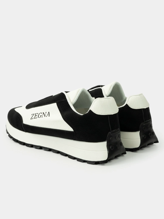 Krossovka erkaklar uchun ZEGNA, tabiiy charmdan bahor-yoz-kuz uchun, z-1115