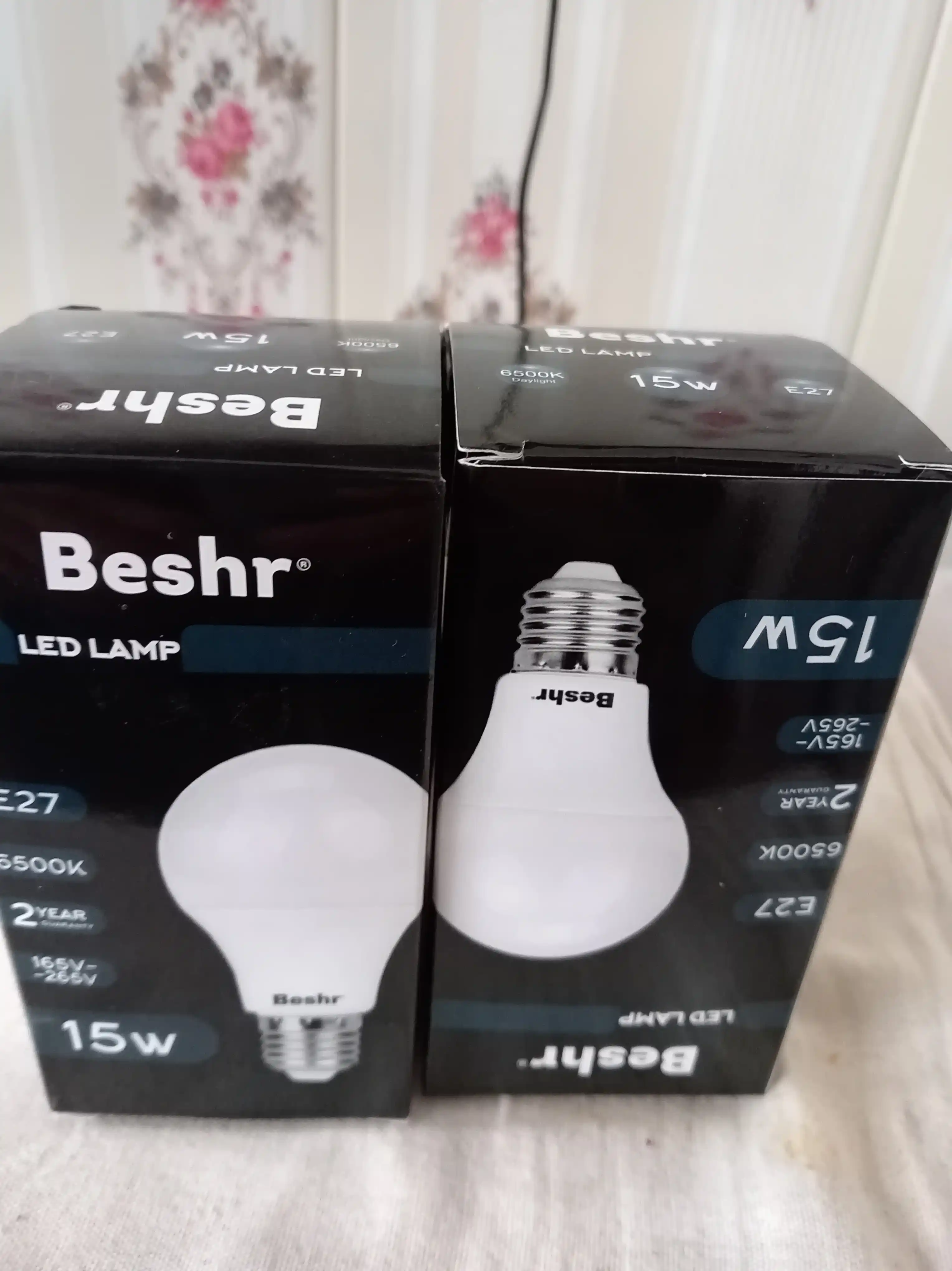 LED lampa, 15Vt, 6500K- sovuq rang, E27, Beshr, energiya tejamkor, diodli lampa, lampochka