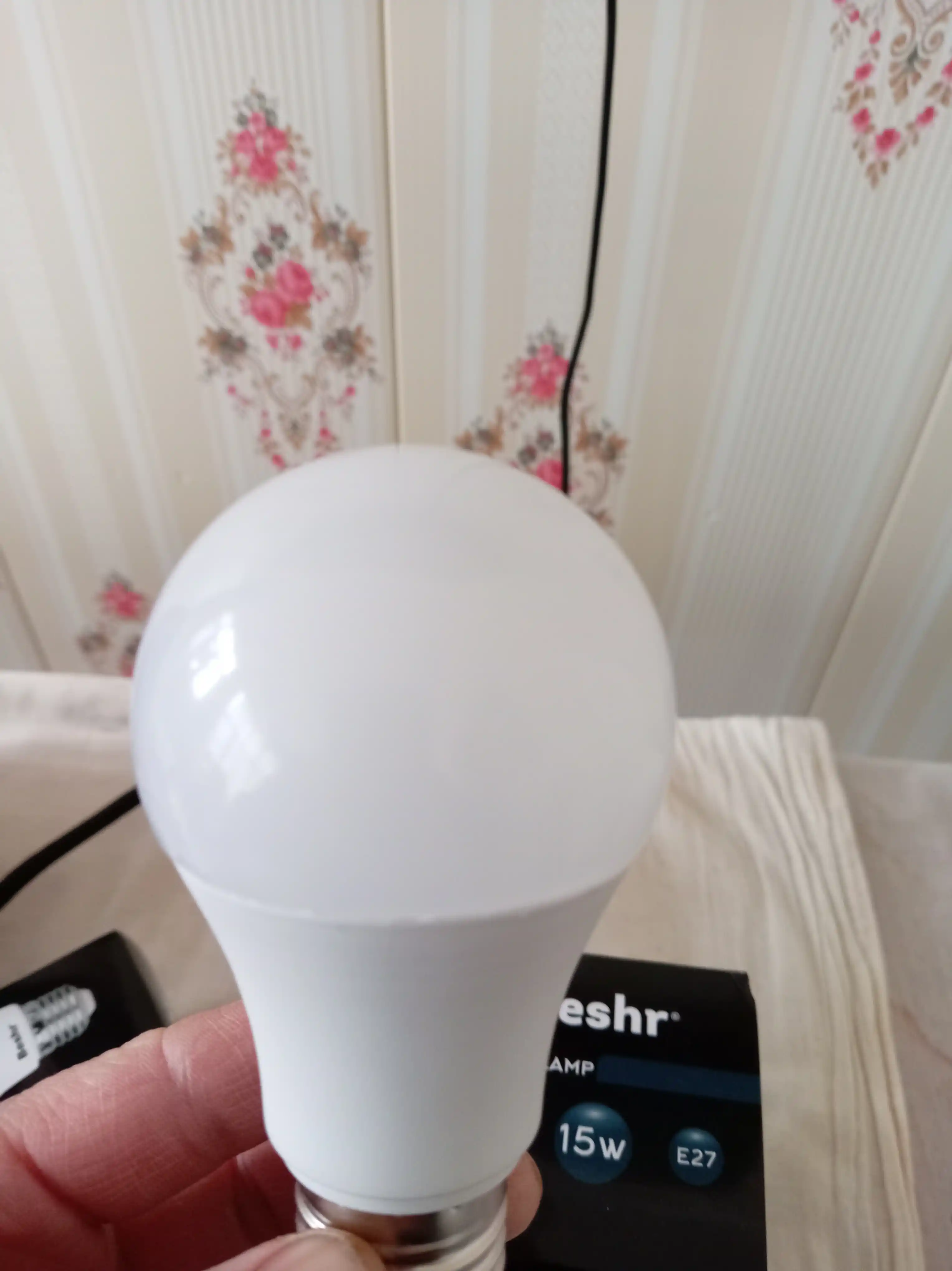 LED lampa, 15Vt, 6500K- sovuq rang, E27, Beshr, energiya tejamkor, diodli lampa, lampochka