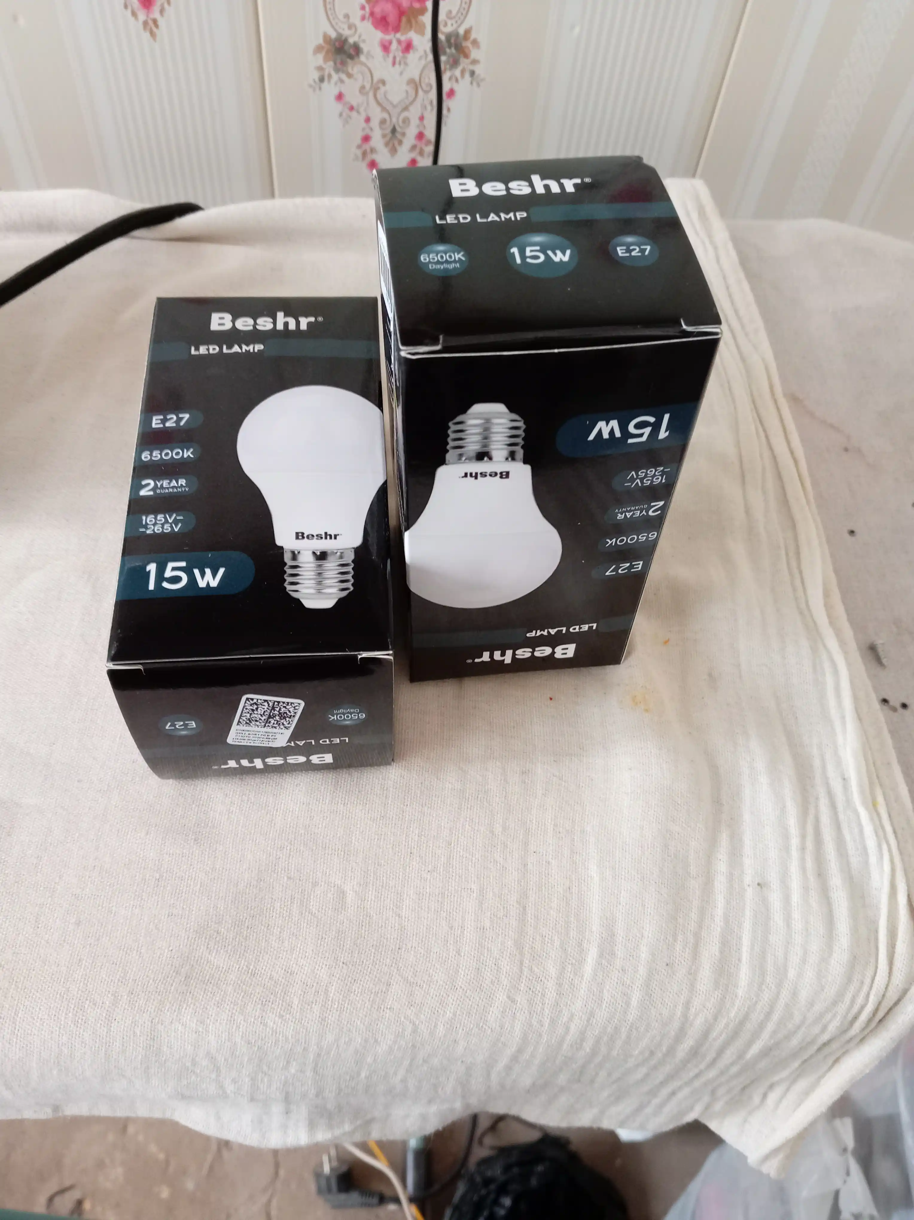 LED lampa, 15Vt, 6500K- sovuq rang, E27, Beshr, energiya tejamkor, diodli lampa, lampochka