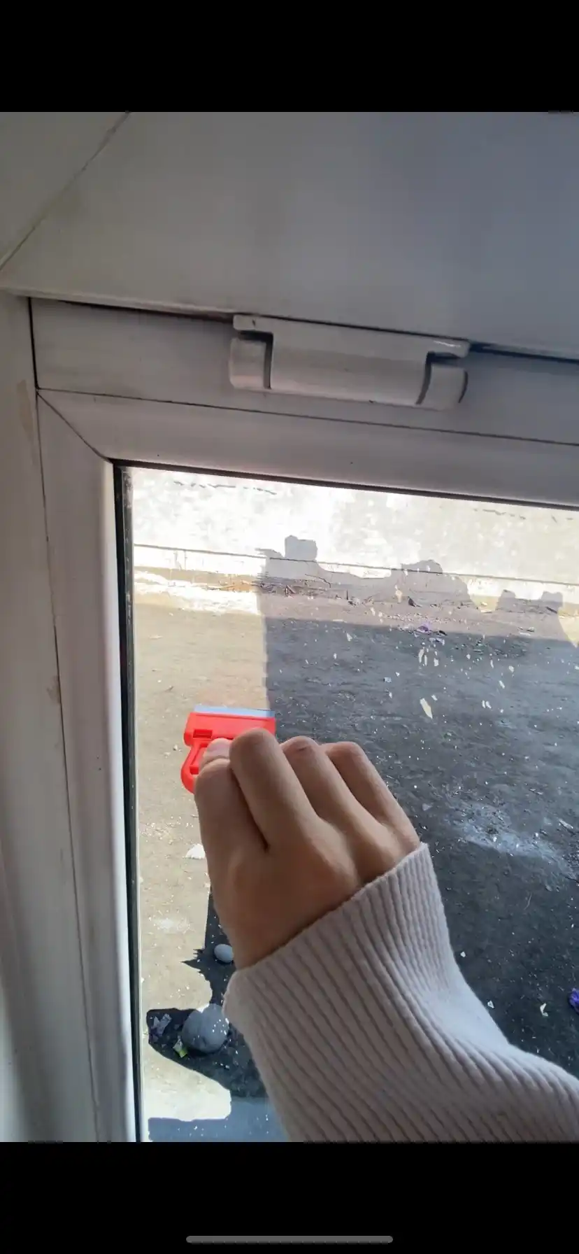 Pechka, pechka, plitka, shisha keramika va derazalarni tozalash uchun qirg'ich