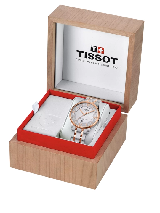 Erkaklar soati Tissot Chemin des Tourelles Powermatic 80 Helvetic Pride T099.407.22.038.01
