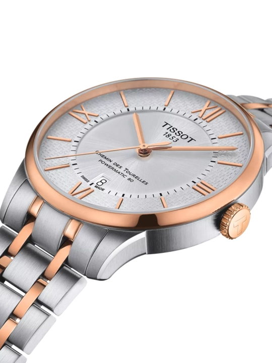 Erkaklar soati Tissot Chemin des Tourelles Powermatic 80 Helvetic Pride T099.407.22.038.01