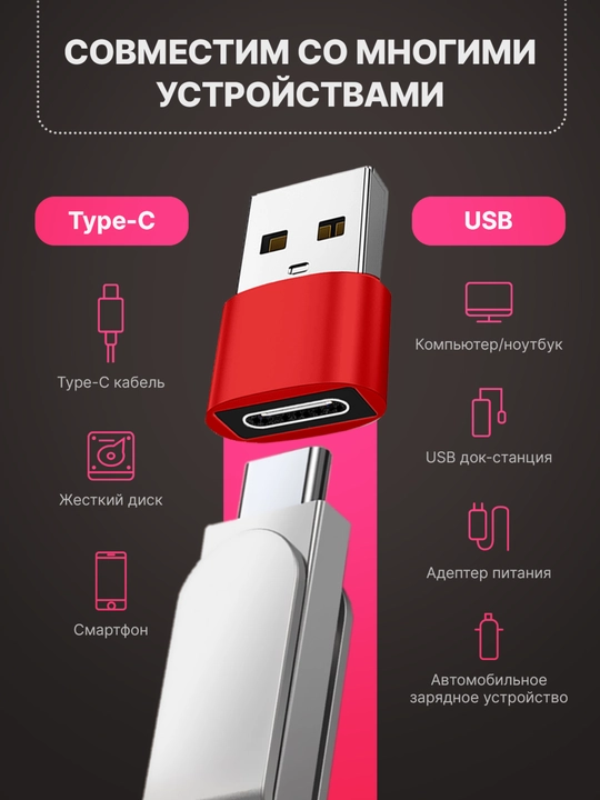 USB Type-C dan USB-A otg adapteri