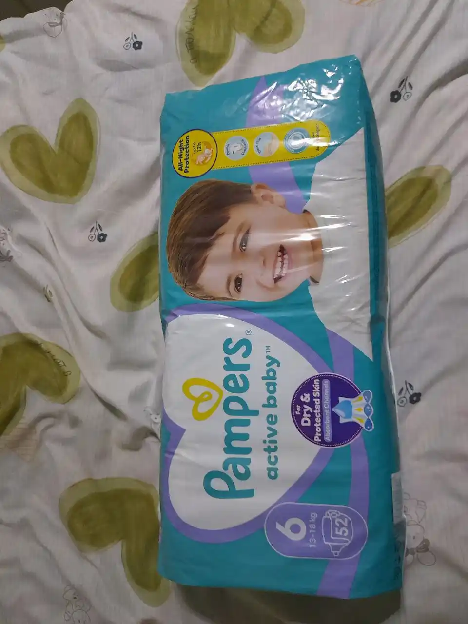 Подгузники для детей Pampers Active Baby 6 размер, 13-18 кг, 52 шт