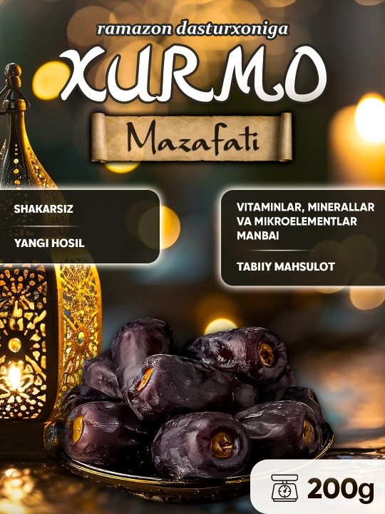 Eronning MAZAFATI va KALOOTEH navli xurmosi (200g/250g/450g/750g/1000g), hurmo