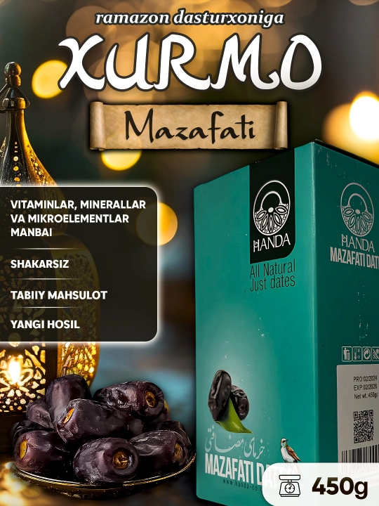 Eronning MAZAFATI va KALOOTEH navli xurmosi (200g/250g/450g/750g/1000g), hurmo