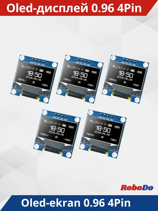 OLED ekran 0.96 дюйма 128X64, I2C IIC