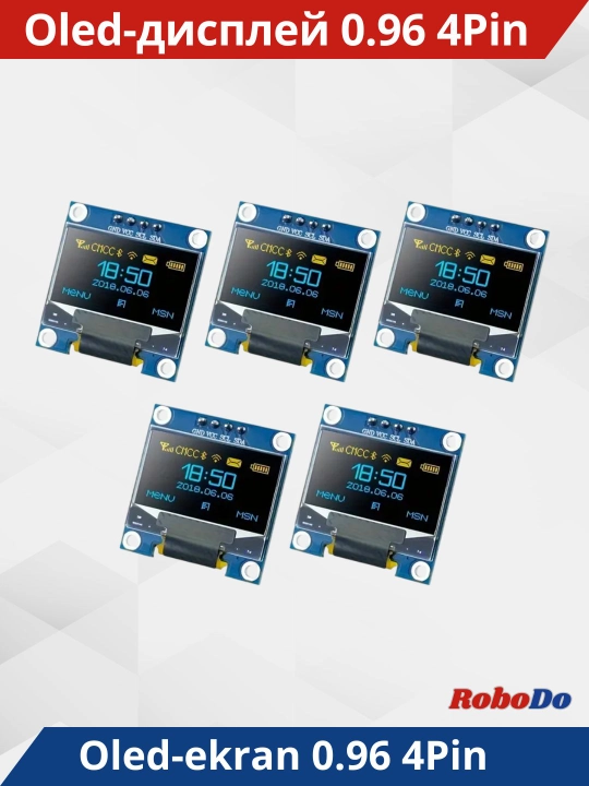OLED ekran 0.96 дюйма 128X64, I2C IIC