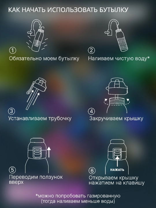 Ароматизаторами для воды Air Up Бутылок со вкусом, спортивная