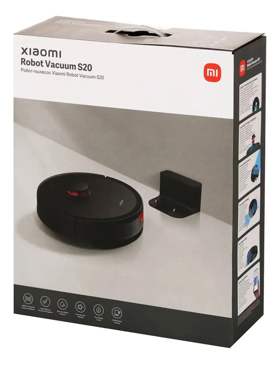 Робот пылесос Xiaomi Mi Robot Vacuum S20 + глобальная версия, черный