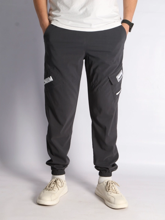 Sport shimi, joggeri, yumshoq, yozgi yengil triko, yon chontakli - 