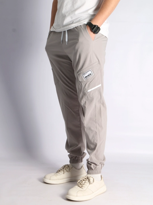 Sport shimi, joggeri, yumshoq, yozgi yengil triko, yon chontakli
