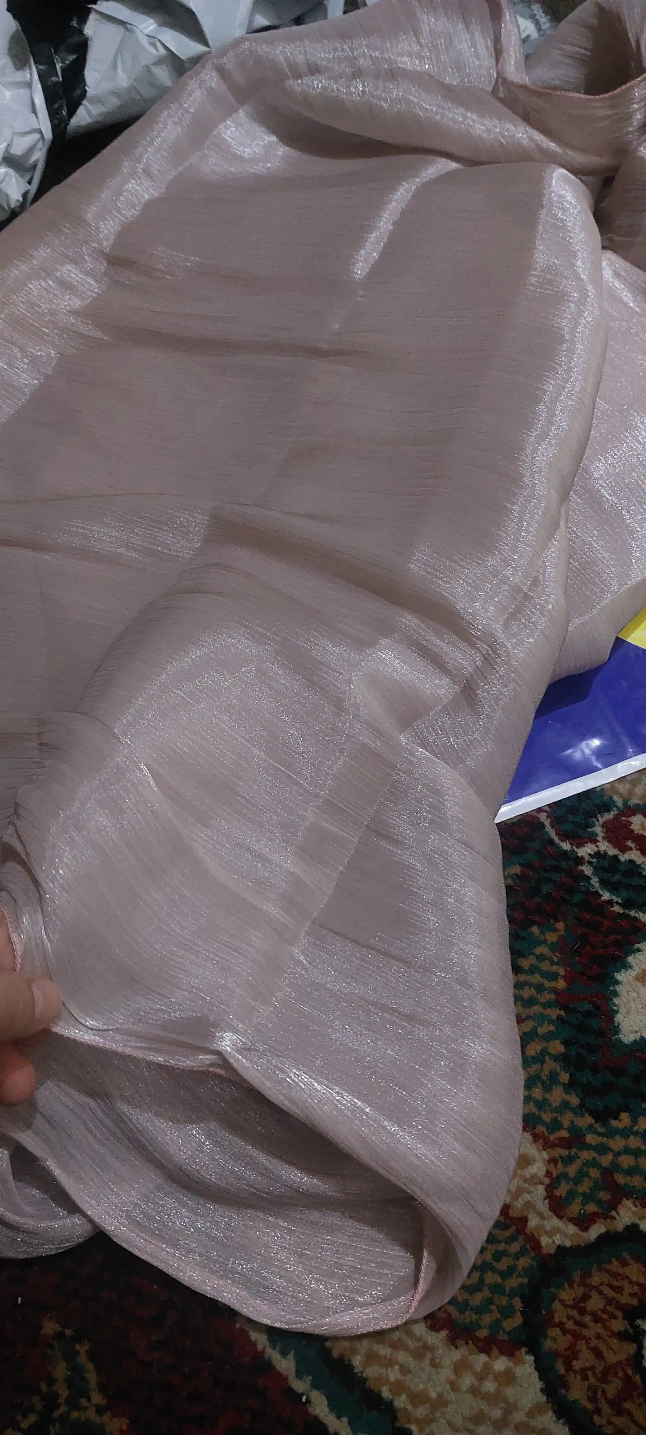 Organza sharf, ayollar ro'moli, hijob, haj va umra uchun mos, o'lchami 175 x 75 sm