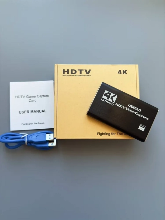 4K, USB 3.0, 1080P, 60Gts video striming va yozib olish uchun video yozib olish kartasi