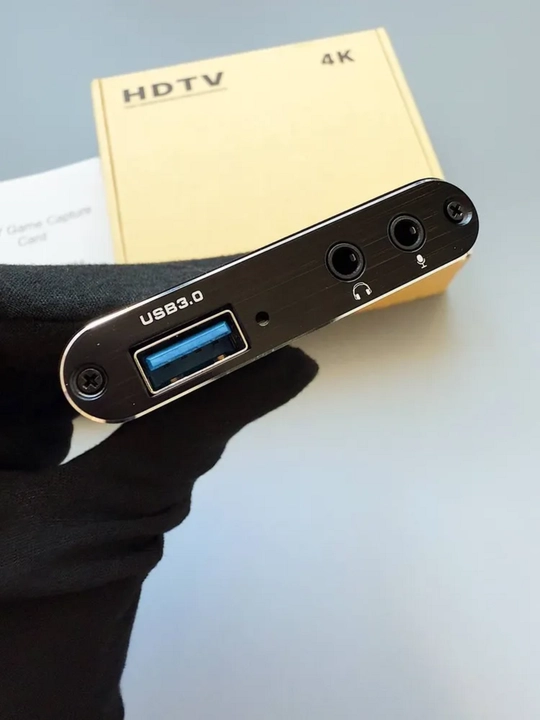 4K, USB 3.0, 1080P, 60Gts video striming va yozib olish uchun video yozib olish kartasi