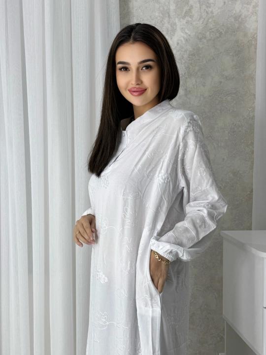 Ayollar uchun kundalik ko'ylak, paxta, abaya, katta o'lchamlari ham bor