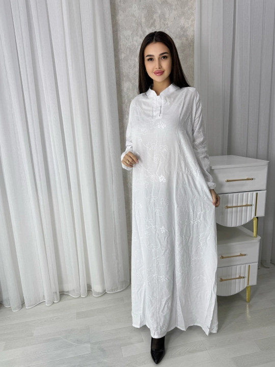 Ayollar uchun kundalik ko'ylak, paxta, abaya, katta o'lchamlari ham bor
