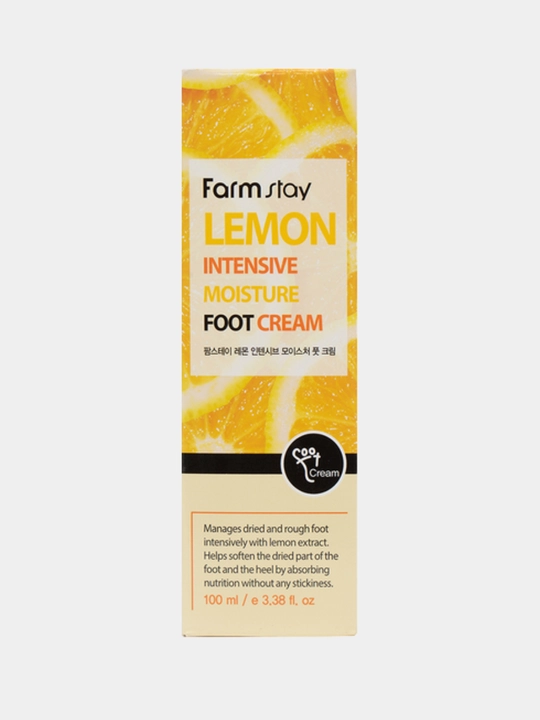 Крем для ног FarmStay Intensive Moisture Lemon, 100 мл