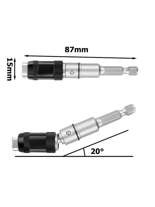 Burchakli adapter, magnit bit ushlagichi bilan burchakli